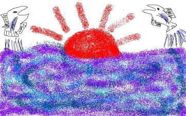 創太郎　パソコンでお絵かき