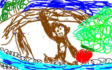 創太郎　パソコンでお絵かき