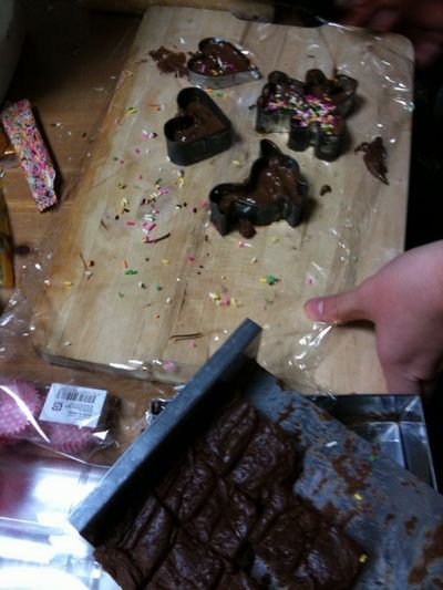 娘のチョコ作り