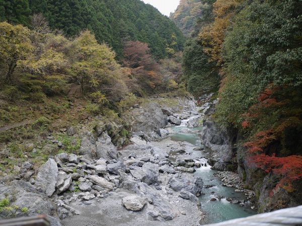 鳩ノ巣渓谷は通行止めだった