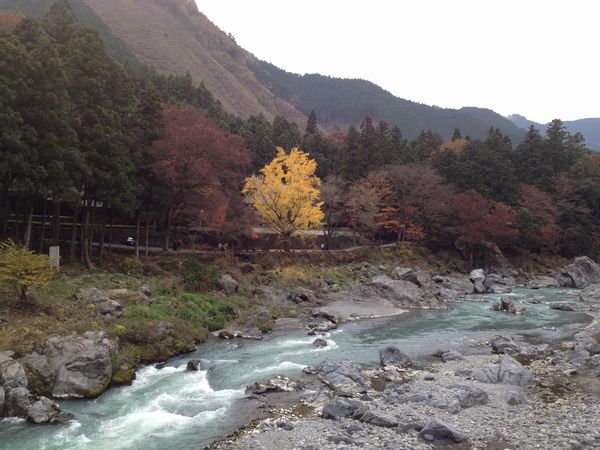 鳩ノ巣渓谷は通行止めだった